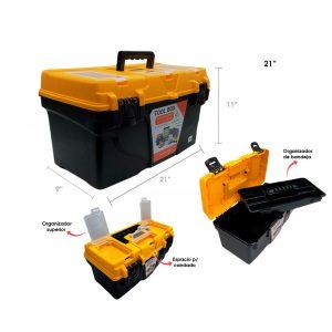 CAJA DE HERRAMIENTAS 21 PLG C/ORGANIZADOR Y BANDEJA  ACE-901432D