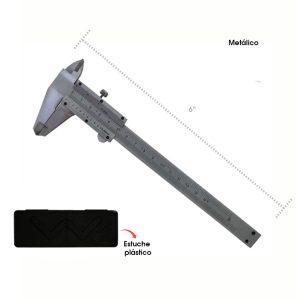 VERNIER 6PLG  METALICO C/ESTUCHE ACE-706116
