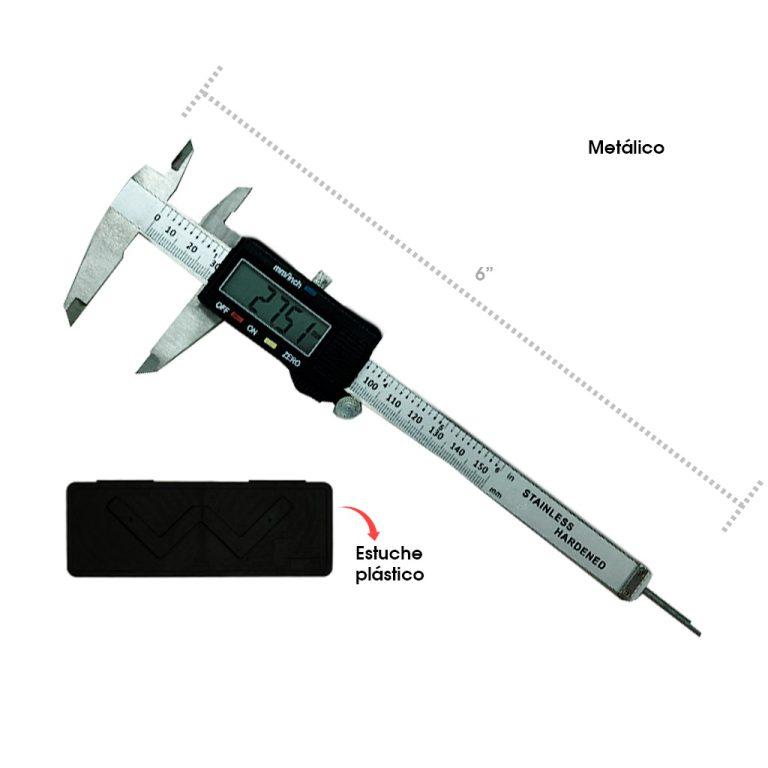 Importaciones ABU S.A. - VERNIER DIGITAL 6 PULGADAS C/ESTUCHE ACE-706111