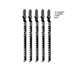 SIERRAS P/CALADORA  P/MADERA Y METAL 5PCS T244D