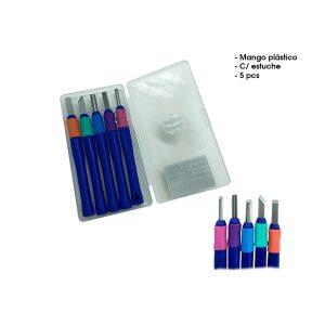 GURBIAS ERGONOMICAS 5 PCS C/ESTUCHE PLASTICO  4183-24