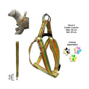 ARNES Y CORREA P/MASCOTA CORREA 1X78CM ARNES 1X29-36CM 170-3A