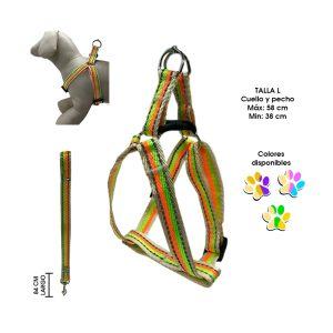 ARNES Y CORREA P/MASCOTA CORREA  2X84CM ARNES 2X38-58CM 70-3C