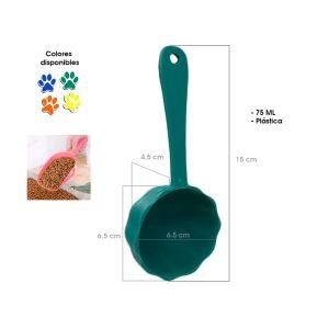 PALA P/COMIDA DE MASCOTA 6X4CM 75ML PLASTICA  70-17
