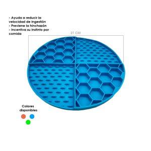 PLATO P/MASCOTA  ANTIANSIEDAD CIRCULAR SILICON 70-27B
