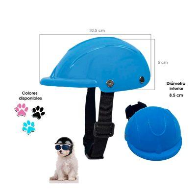 CASCO PLASTICO P/MASCOTA  XSMALL 10 CM COLORES SURTIDOS 70-43A