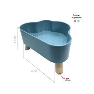 PLATO P/MASCOTA PLASTICO NUBE 16X9CM 70-54