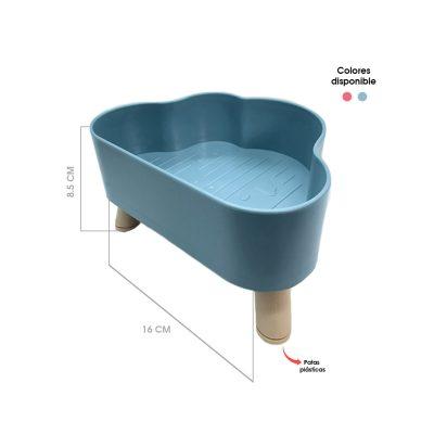 PLATO P/MASCOTA PLASTICO NUBE 16X9CM 70-54