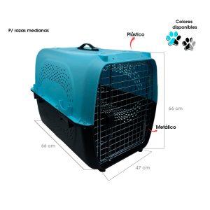 TRANSPORTADOR P/MASCOTAS PLASTICO 66X47X53CM 70-68
