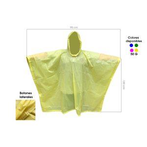 CAPA P/LLUVIA TIPO PONCHO P/ADULTO 50X80 50 GRAMOS LW-00157