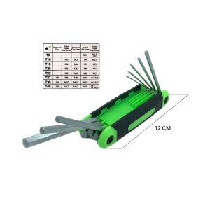 LLAVES ALLEN 8 PCS TIPO NAVAJA STST8