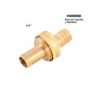 CONECTOR P/MANGUERA 3/4 LATON INCLUYE EMPAQUE