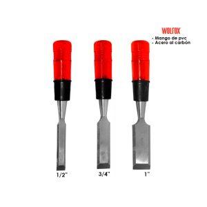 FORMONES P/MADERA 3PCS  1/2 3/4 1 MANGO PVC