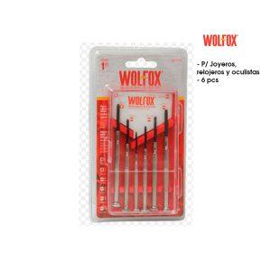 DESARMADORES DE JOYERO WOLFOX 6PCS