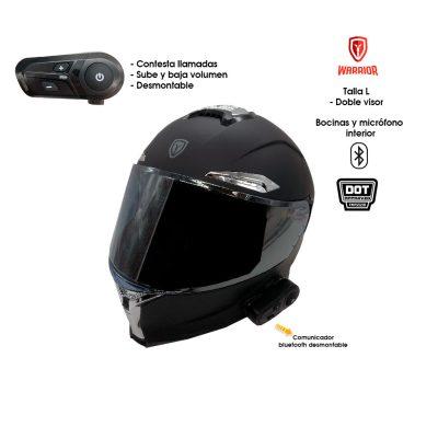 CASCO P/MOTO INTEGRAL DOBLE VISOR DO SPARTA PERLA M
