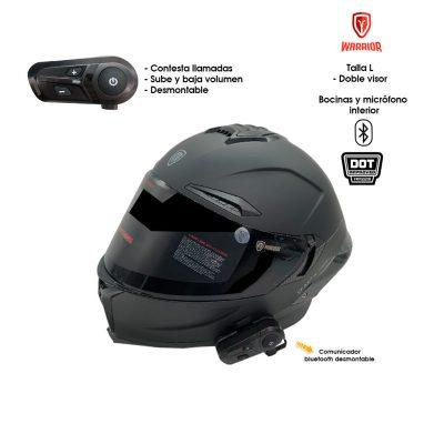 CASCO P/MOTO INTEGRAL DOBLE VISOR SPARTA  L