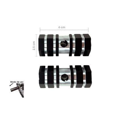 TACO DE BICICLETA NEGRO ALUMINIO 5734-9
