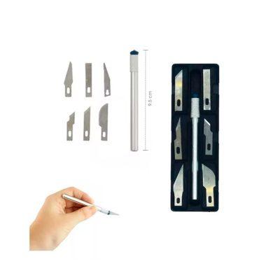 CUCHILLAS EXACTO 7 PCS PLASTICO ACE-204205C1