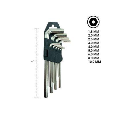 LLAVES ALLEN 15 CM 9 PCS ACE-6011130B1