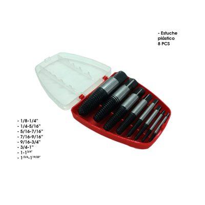 EXTRACTOR DE TORNILLOS JUMBO  SET 8 PCS 4183-3