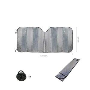 TAPASOL DE ALUMINIO 135X69CM SILVER 4872-4