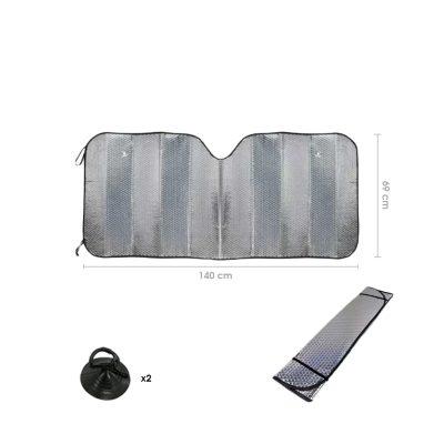 TAPASOL DE ALUMINIO 135X69CM SILVER 4872-4