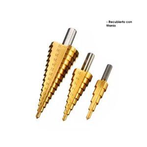 BROCAS CONICAS 3 PCS 4-12 /4-20/ 4-32MM  4183-25
