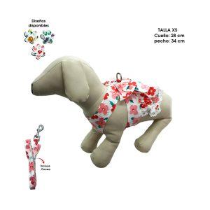 ARNES Y CORREA CON VESTIDO XS P/MASCOTA PECTORALIS 70-1A