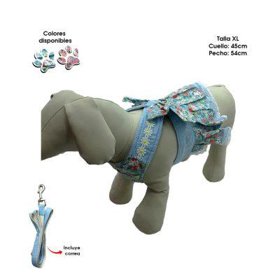 ARNES Y CORREA CON VESTIDO XL P/MASCOTA PECTORALIS 70-2E