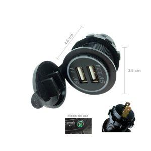SOCKET ELECTRICO DOBLE USB 3.1 AMP SJ-A19