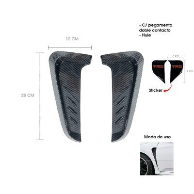 VENTANILLA  DE AIRE PARA CARRO BRANQUIAS CARBON HD-718
