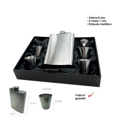 ANFORA  ACERO INOXIDABLE VASOS EMBUDO Y CAJA 5 PCS 6310B-7