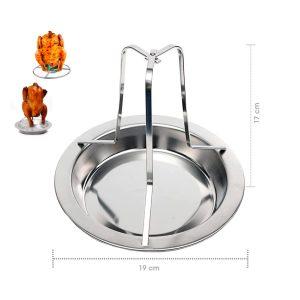 SOPORTE METALICO DE POLLO P/PARRILLA 19X21CM 7140-4