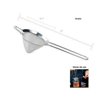COLADOR DE BARTENDER  ACERO INOX 9 PLG  6911-7