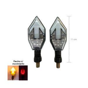LAMPARA PIDEVIAS LED FLECHA P/MOTO ROJO/AMARILLO CD-391185-HY