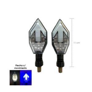 LAMPARA PIDEVIAS LED FLECHA  P/MOTO BLANCO/AZUL CD-391185-HY