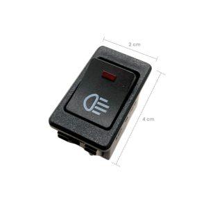 SWITCH P/LUCES ROJO CD-180015 ASW17D-R