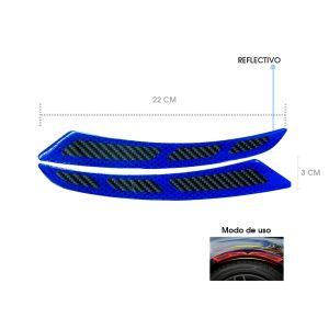 PROTECTOR REFLECTIVO AZUL 2 PCS 22X2.5CM CD-261421