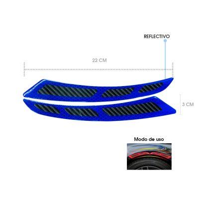 PROTECTOR REFLECTIVO AZUL 2 PCS 22X2.5CM CD-261421