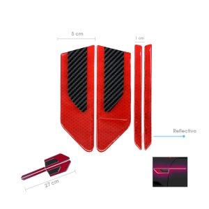 PROTECTOR P/PUERTA REFLECTIVO ROJO 4 PCS 15CM CD-261422