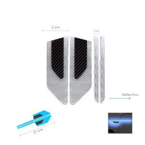 PROTECTOR P/PUERTA REFLECTIVO SILVER 4 PCS 15CM CD-261422