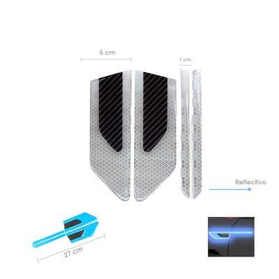 PROTECTOR P/PUERTA REFLECTIVO SILVER 4 PCS 15CM CD-261422
