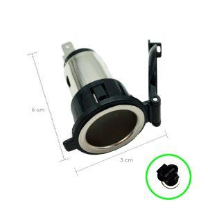 SOCKET ELECTRICO P/CARRO C/TAPADERA 12V/120W CD-080324