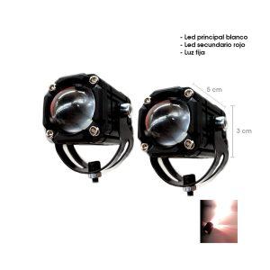 NEBLINERA LED P/MOTO PAR BLANCO/ROJO FIJA CD-290862