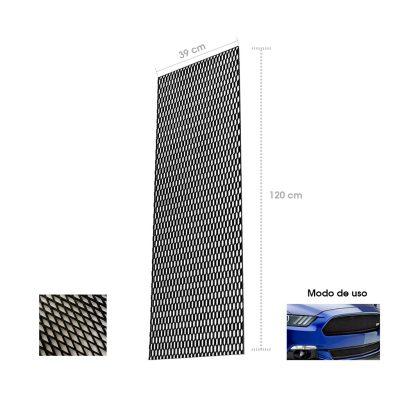 PARRILLA PLASTICA NEGRA ROMBO 120X40CM  ZW0021