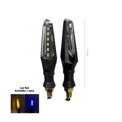 LAMPARA PIDEVIAS LED P/MOTO AZUL/AMBAR SY-MTCZSD0052A