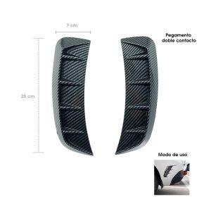 SALIDA DE AIRE BRANQUIAS 2 PCS CARBON SY-YZB0001A