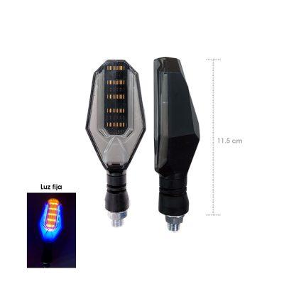 LAMPARA PIDEVIAS LED P/MOTO AZUL/AMBAR ZXD-03