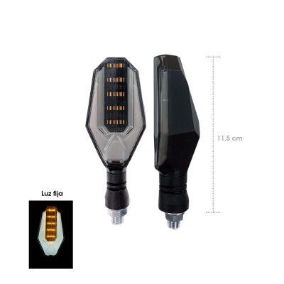 LAMPARA PIDEVIAS LED P/MOTO BLANCO/AMBAR ZXD-03