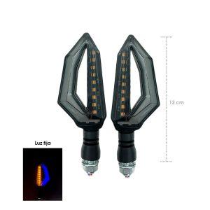 LAMPARA PIDEVIAS LED P/MOTO AZUL/AMBAR ZXD-05